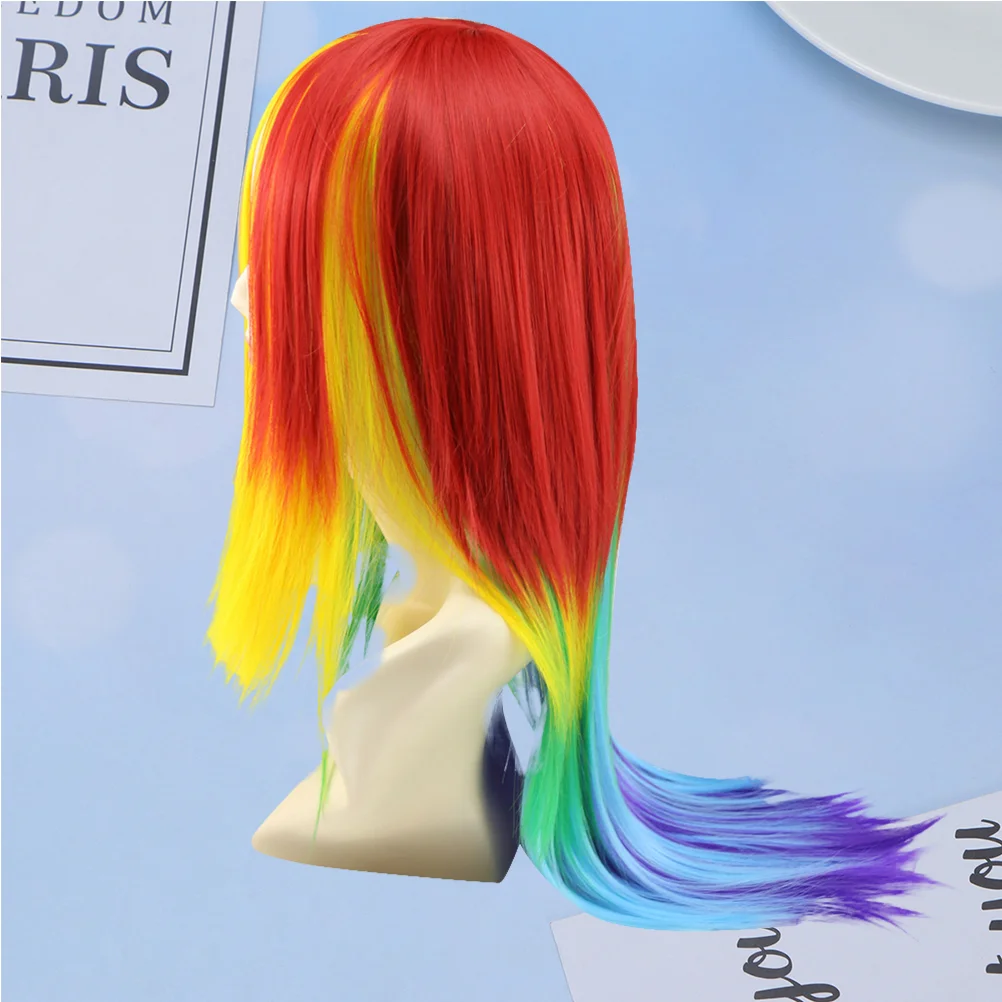 

Long Gradient Color Party Costume Synthetic Party Wigs For ( Colorful )