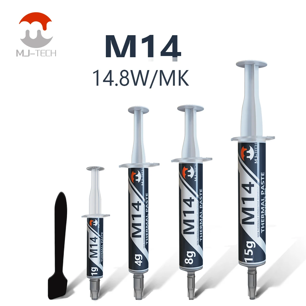 Фото MJ-TECH термопаста 12,4 Вт 14,8 Вт эффективная термопроводящая смазка для кулера процессора/вентилятора/графического процессора/PS5/ноутбука/игрового ПК №2