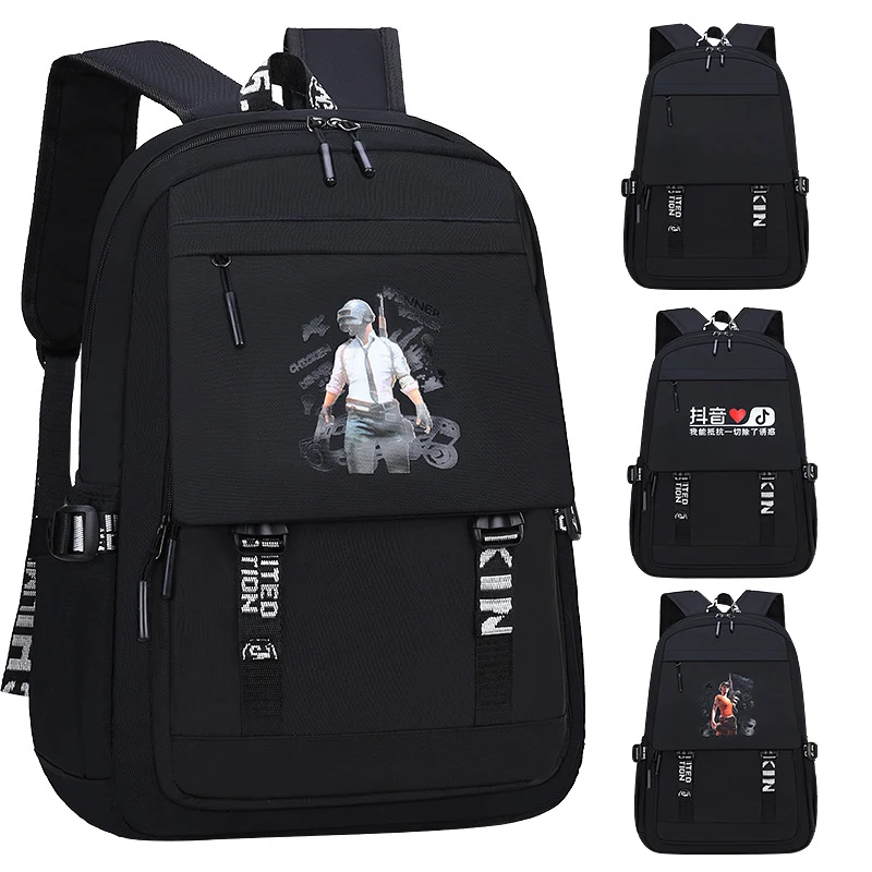 

Men's Thickened Backpack Junior High School And High School Student's Schoolbag Korean Version Trend Large Capacity Travel Bag