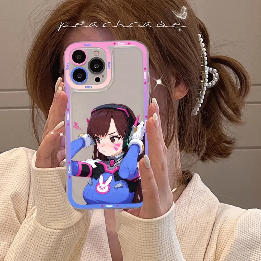 Чехол для телефона D-D.Va O-Overwatches Samsung S 20 21 22 23 Lite Plus Ultra Clear Mobile Cover Funda