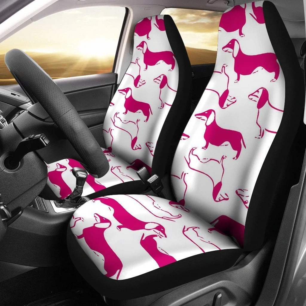 

Dachshund Dog Patterns Print Car Seat Covers Car Accessories Seat Cover
