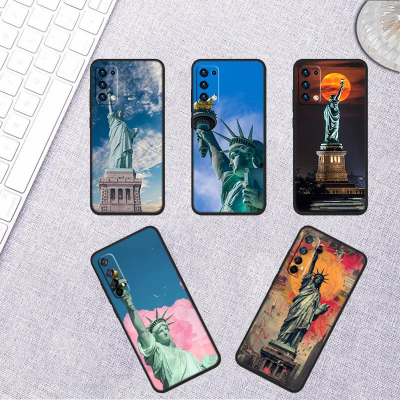 Чехол для телефона Статуя Свободы Samsung Galaxy Note 8 9 10 20 Ultra Lite Plus A03 A06 A16 M35 A11 M21 J7 J8 Prime Pro
