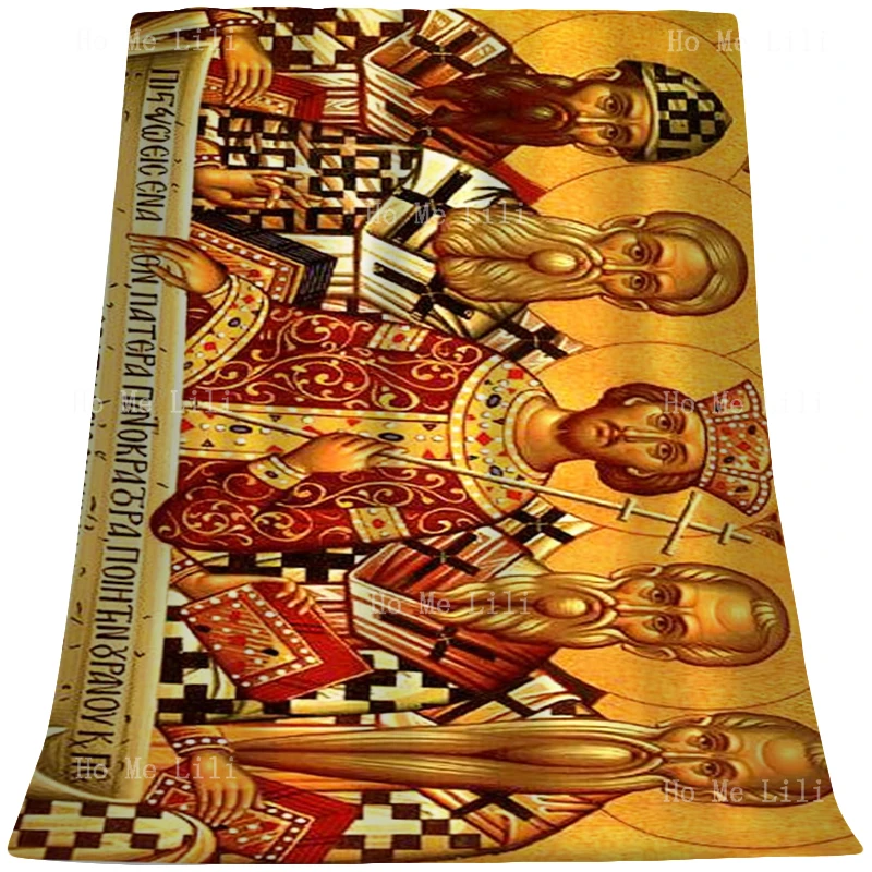 

Fathers Pope Of The Catholic Church With Credo Early Christian History Nicaea Counci Middle Ages Flannel Blanket By Ho Me Lili