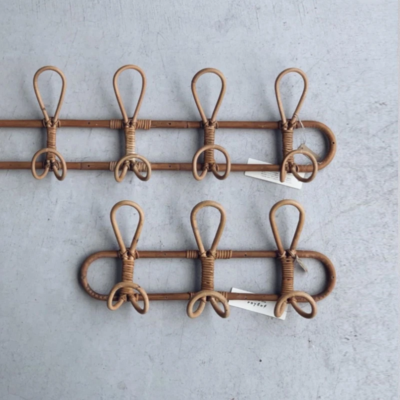 Настенные крючки из ротанга органайзер для детской одежды крючок шляпы
