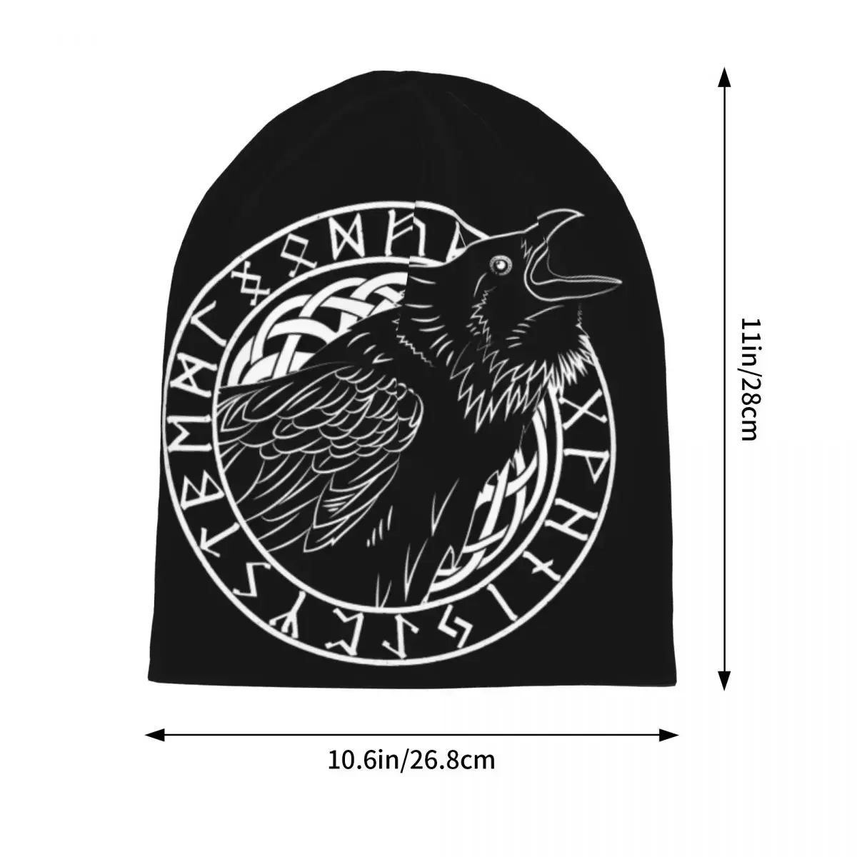 Odins Raven Huginn или Munnin шапки унисекс для взрослых вязаная шапка с капюшоном теплая в