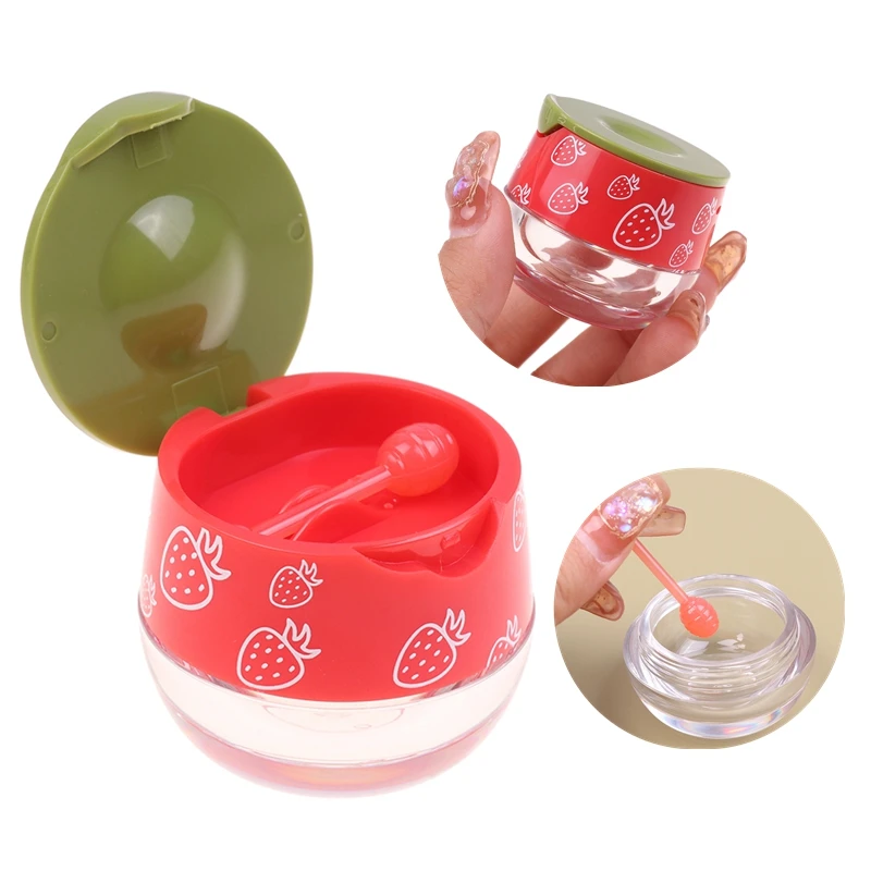 6ml Cute Lipstick Bottle Strawberry Lipstick Container Case Mini Empty Cosmetic Container for Lip Mask Concealer Lip Balm Jar