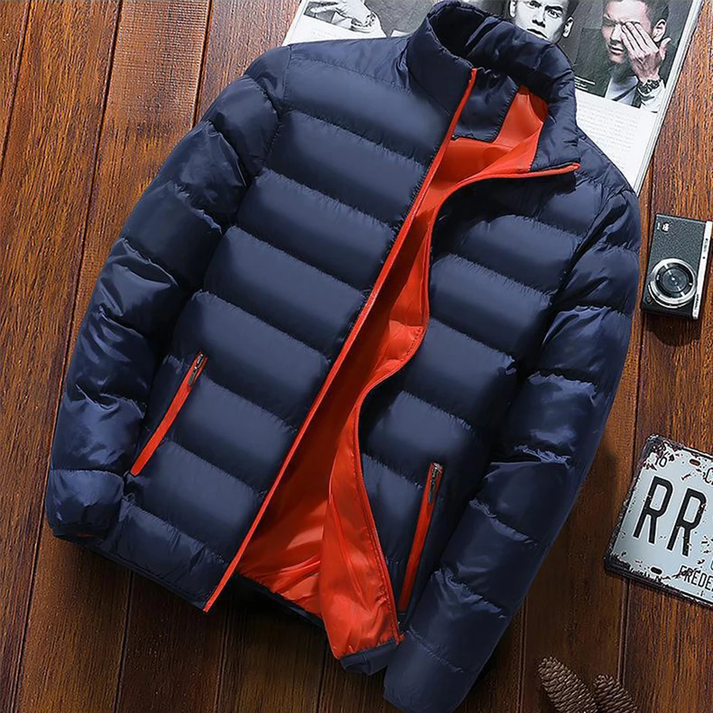 Covrlge Men's Padded Thick Loose Casual Padded Jacket Tide Brand Winter Versatile Handsome Warm Padded Padded Clothes MWM135
