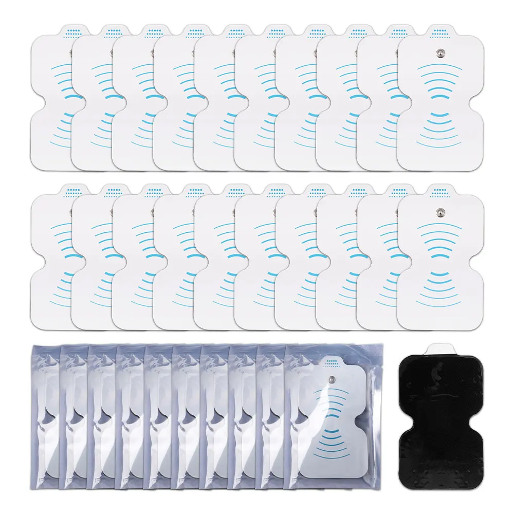 

10/20Pcs TENS Unit Pads EMS Electrode Pads Reuse Self Adhesive Replacement Patches Muscle Stimulator for Digital Therapy Machine