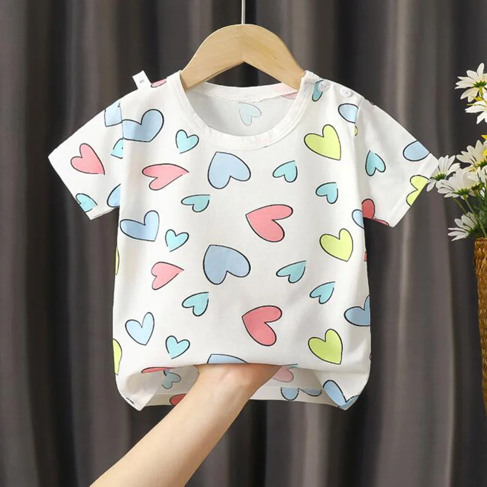 

Футболки для девочек, летняя хлопковая повседневная детская одежда, топы для маленьких мальчиков в школу