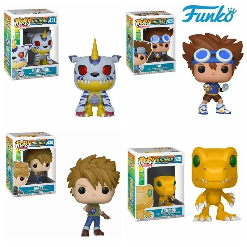 Funko POP Animation Digimon Tai # 428 Агуман 429 Матовый 430 Габумон 431 Виниловые фигурки игрушки