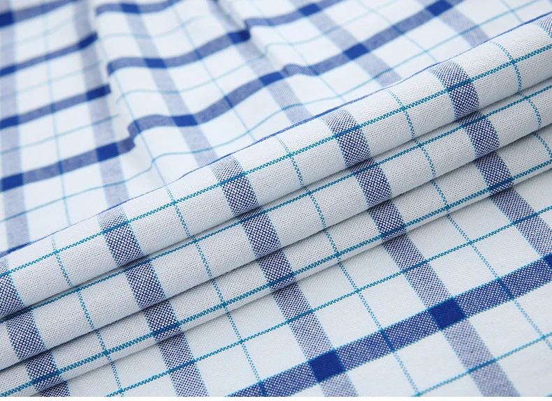 100 Cotton Long Sleeve Shirt for Men Plaid & Stripe Shirt Mens Oxford Casual Fashion Clothing Trends Button Down Korean Clothes
