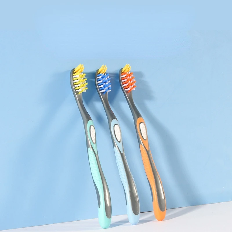 

Medium bristle tactile adult toothbrush with 3 pieces of high quality to remove stains Deep Cleaning Oral Care Tooth Brush