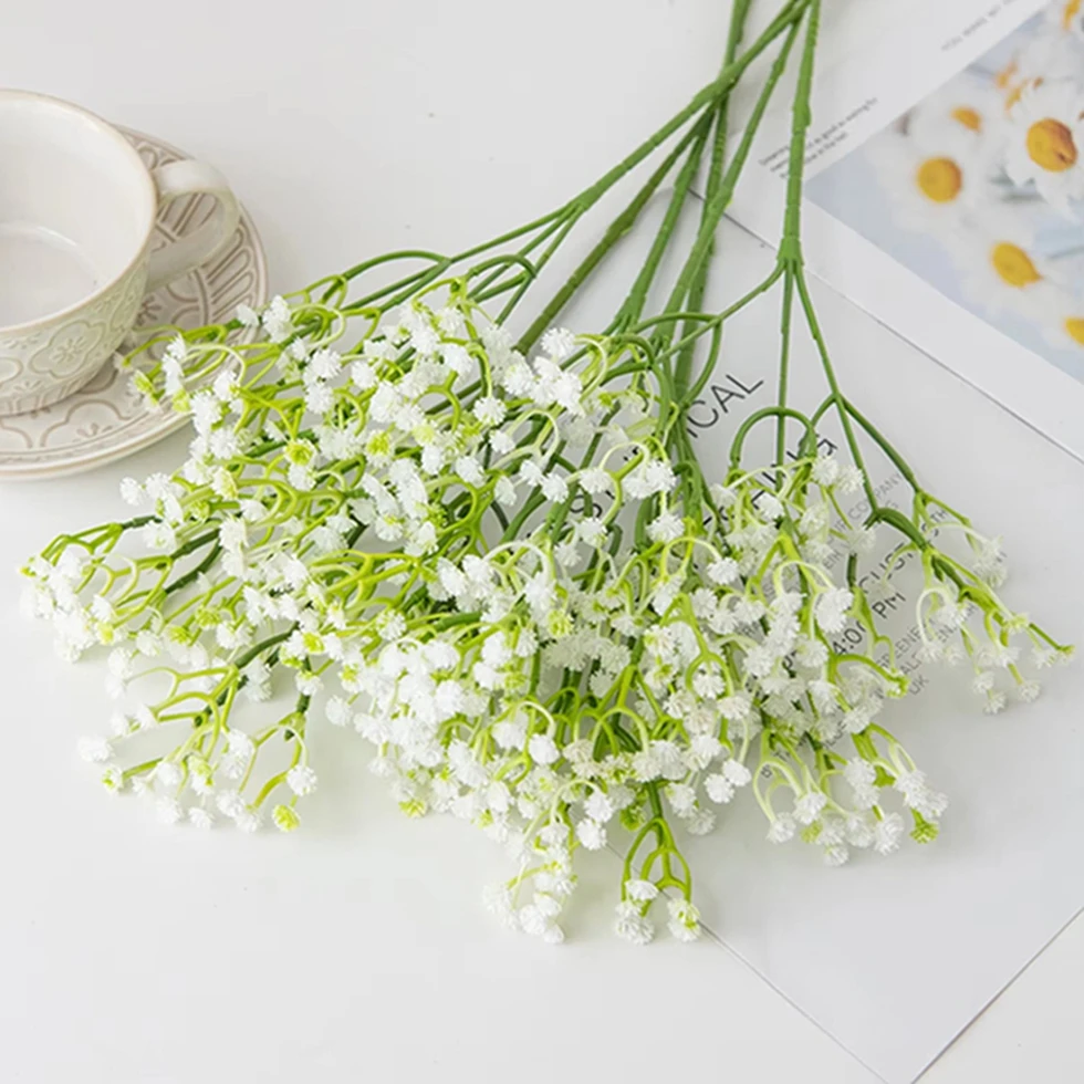 Букет Babysbreath Поддельные цветы Романтическая установка День святого Валентина