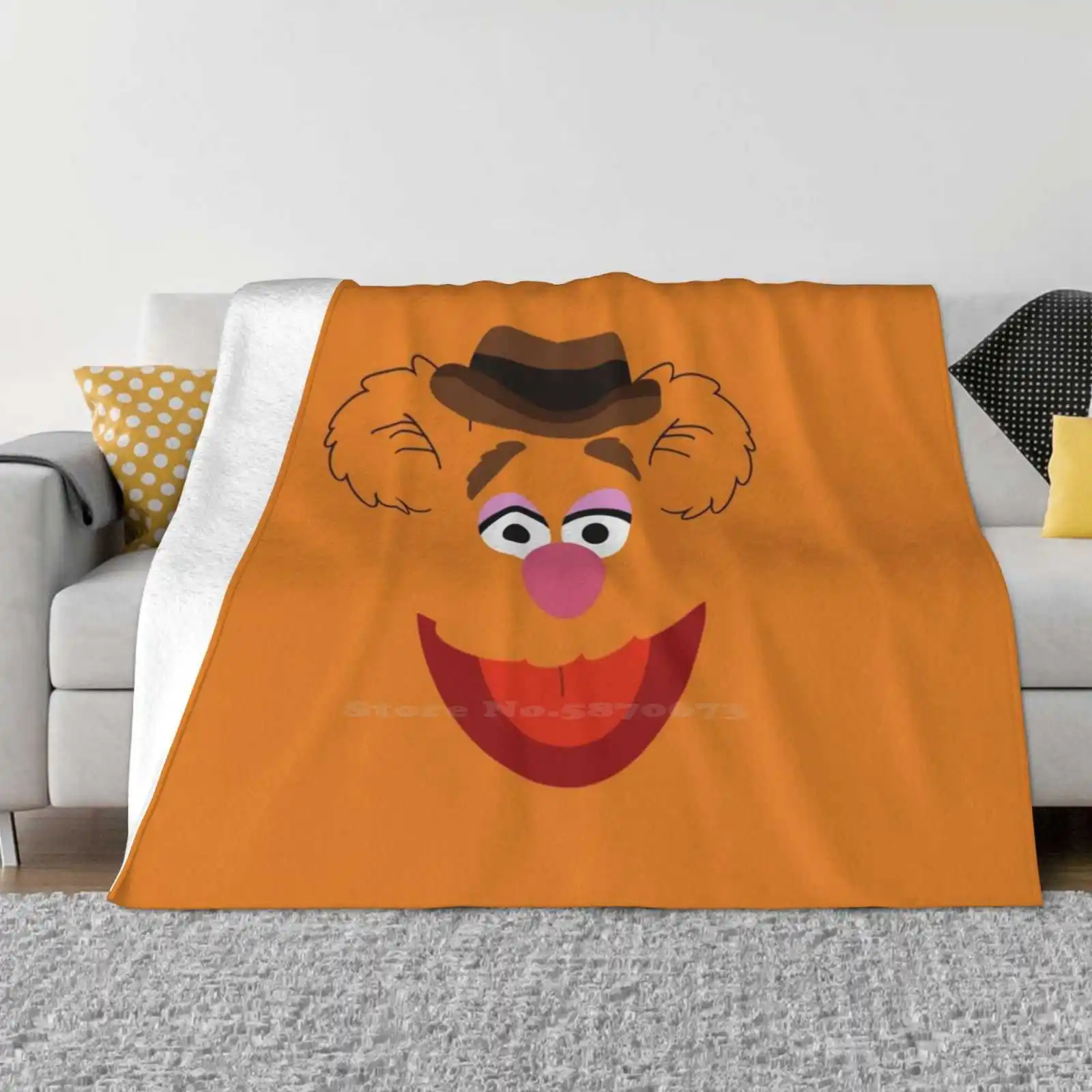 Лидер продаж высококачественное теплое фланелевое одеяло с принтом Fozzy Waka Wocka The