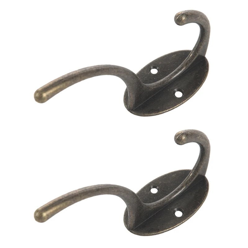 

2 крючка для одежды в стиле ретро, вешалки для пальто, металлические крючки для пальто, настенный крючок для шляпы