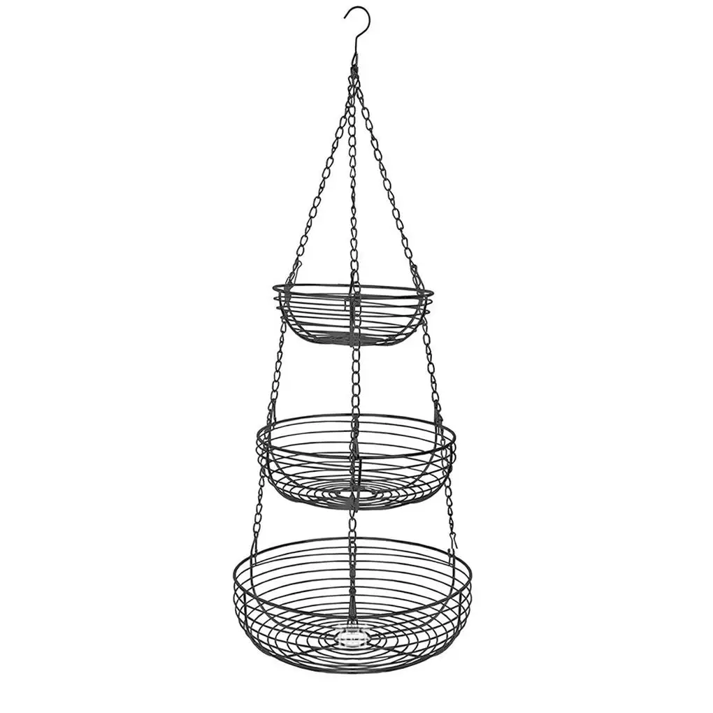 

Hanging Holder Fruit Basket Storage Stand Large Capacity Household Decorations Kitchen Accessories Long-lasting
