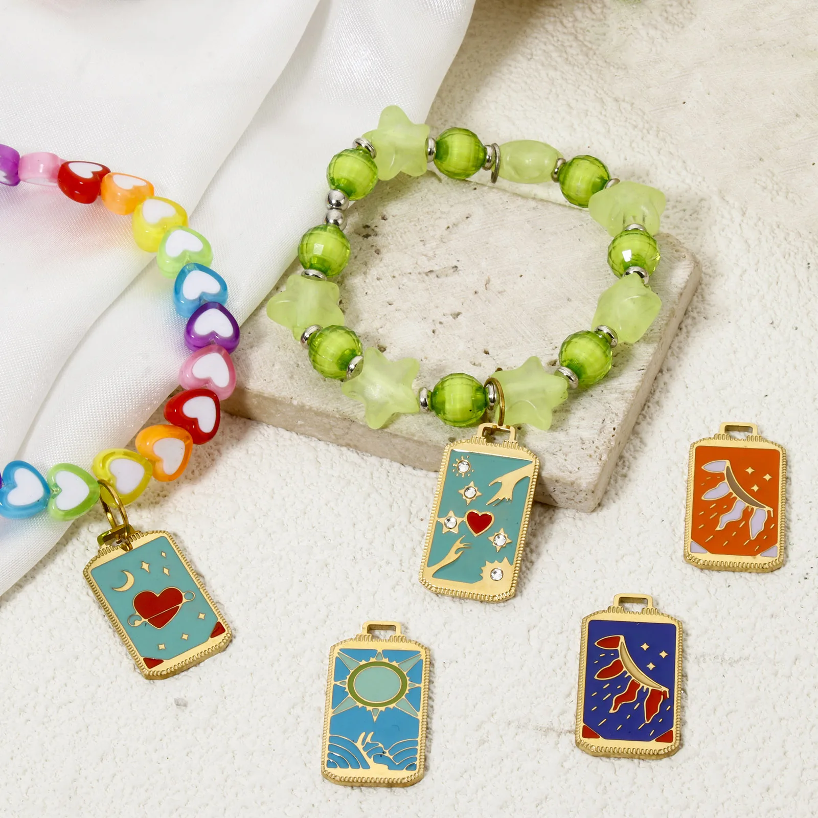 1 шт. новые серьги-подвески из нержавеющей стали 304 Tarot Sun 18-каратное настоящее