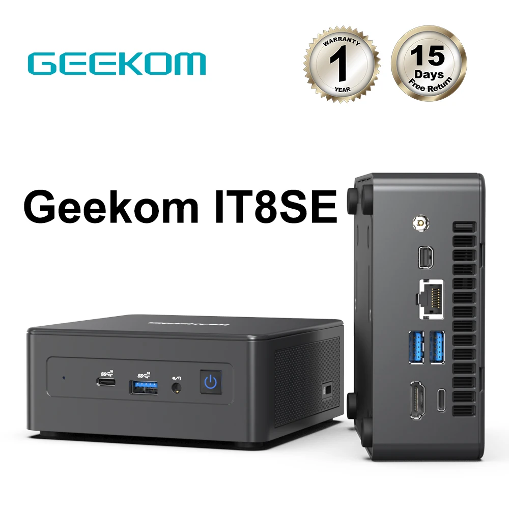 

Настольный мини-ПК GEEKOM Mini IT8SE, Intel Core i3-8109U (до 3,6 ГГц), 8 ГБ, двойной DDR4, 256 Гб SSD, Windows 11 Pro для офиса/учебы/дома