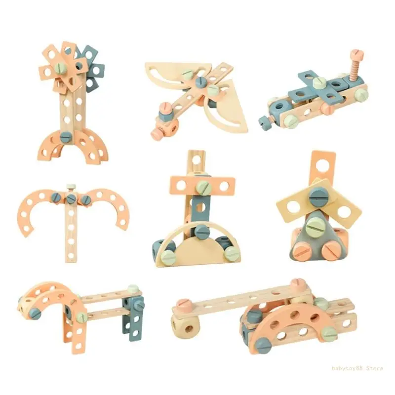 

Y4UD Combination Disassembly Educational Boys Toy Easy to Manipulate Nuts and Bolts Fine Motor Skills Toddler Toy