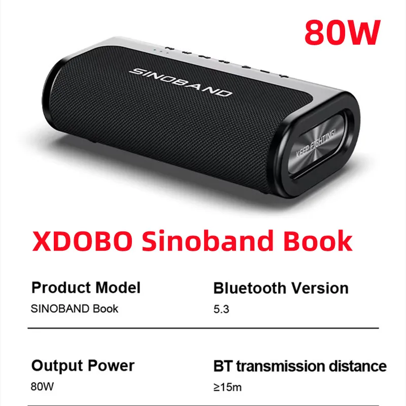 Портативный беспроводной Bluetooth-динамик 80 Вт