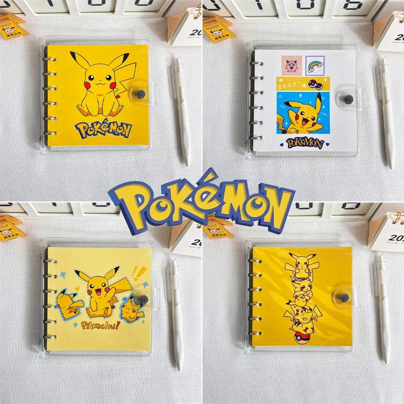 Еженедельный планер Pokmeon Pikachu, тетрадь, журнал, А7, 80 листов, мультяшное аниме, строительный график, школьные принадлежности, подарок