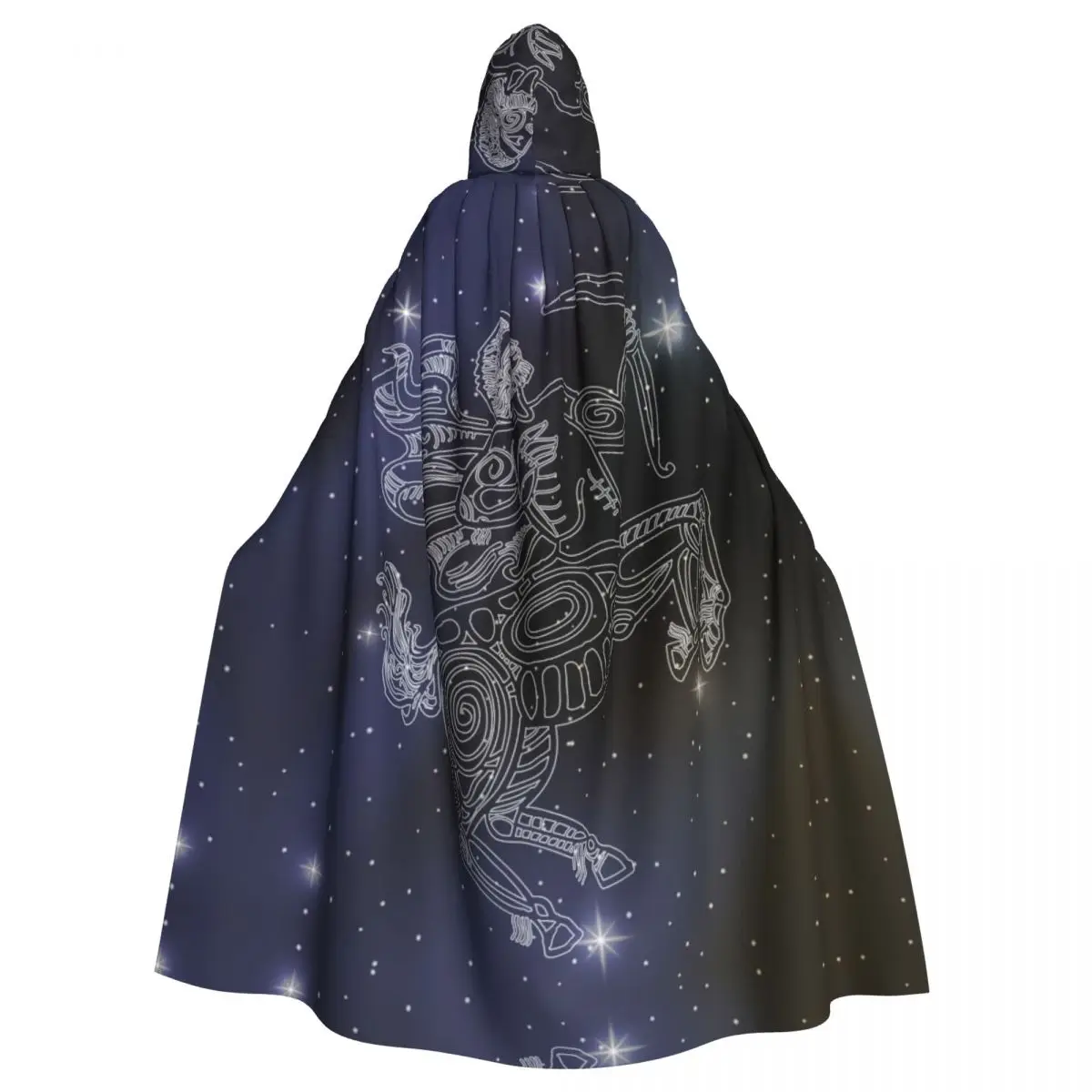 

Adult Cloak Cape Hooded Sagittarius Sign Of The Zodiac Medieval Costume Witch Wicca Vampire Elf Purim Carnival Party