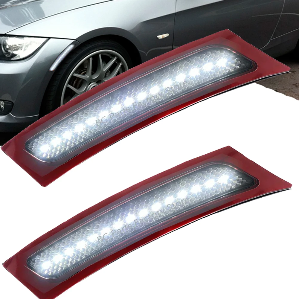 

LED Front Bumper Side Marker Light Car Accessorise Reflector For 2007-2013 BMW E92 E93 3-Series 2DR 328i 335i Coupe/Convertible