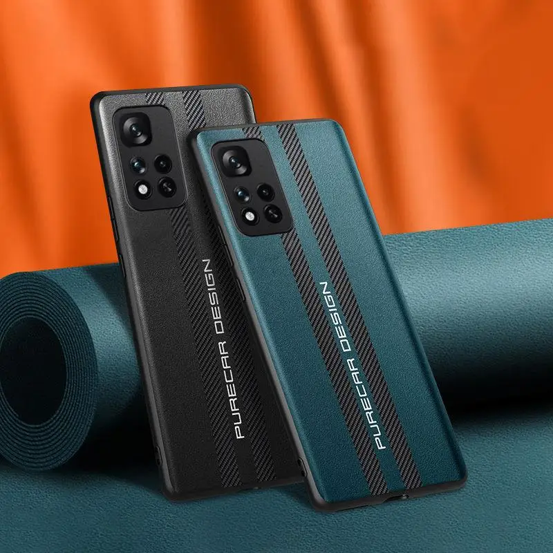 Чехол для Xiaomi Redmi Note 11 Pro Pllus 5G, чехол для телефона с беспроводной зарядкой, чехол для Redmi Note 11 10 9 Pro 9T, чехол для телефона, Роскошный деловой