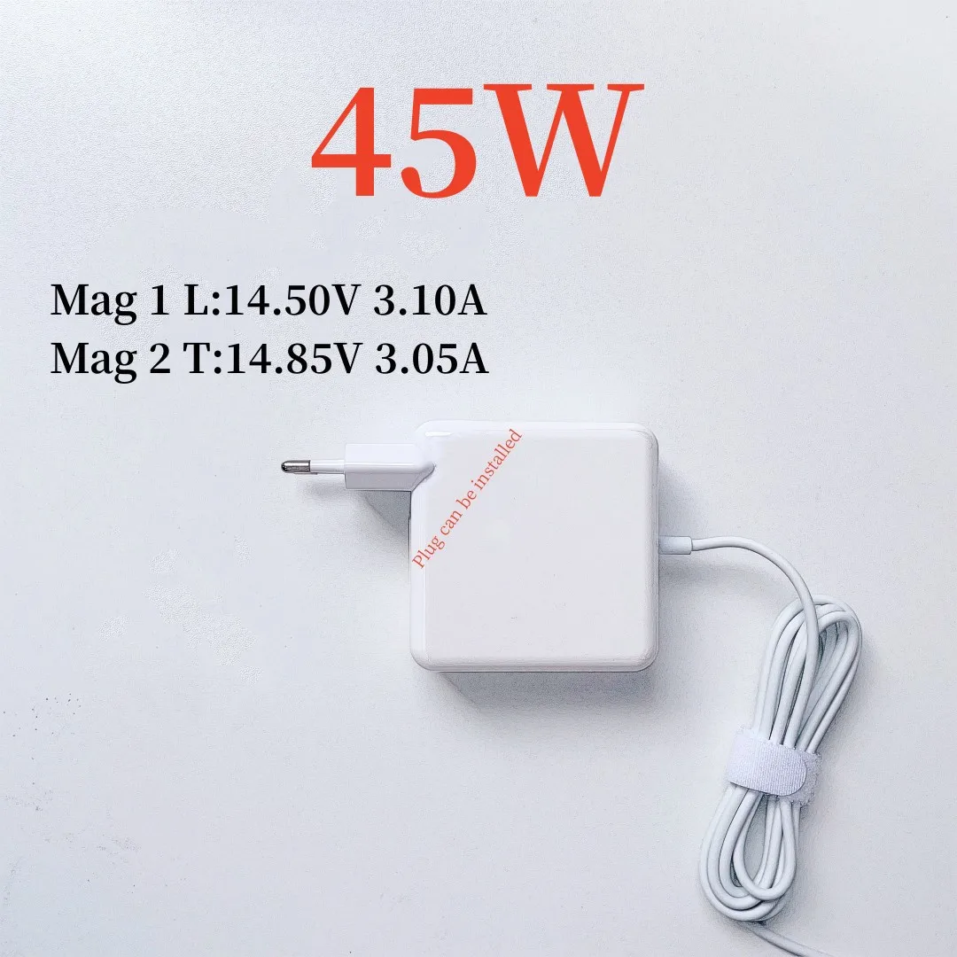 Совместимо с зарядным устройством MacBook Air Адаптер питания Mags 2 T-tip L-tip мощностью 45 Вт Совместим с моделями Mac Book Air 11 и 13 дюймов