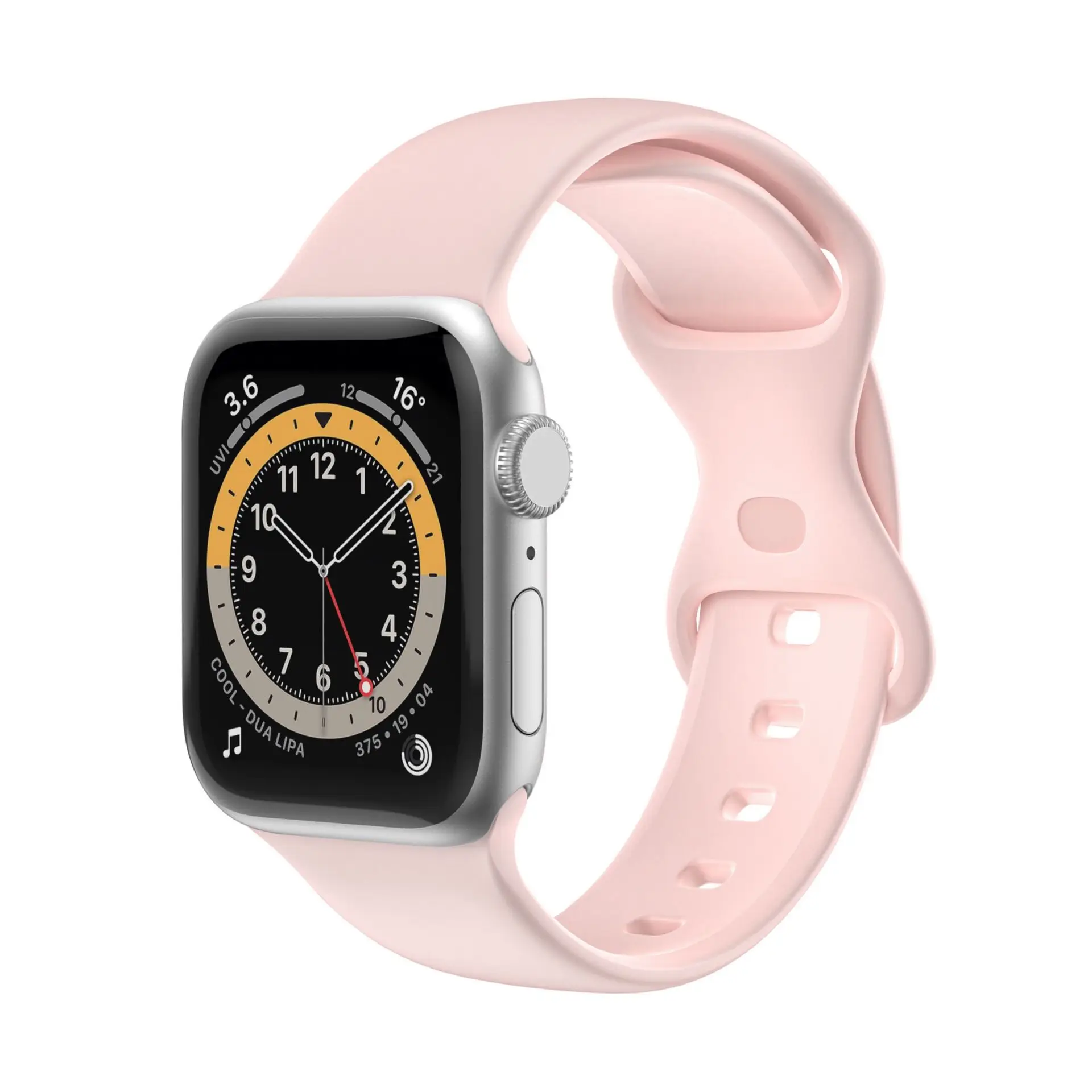 

Apple Watch Solid TPU Reverse Buckle Silicone Perforated Strap