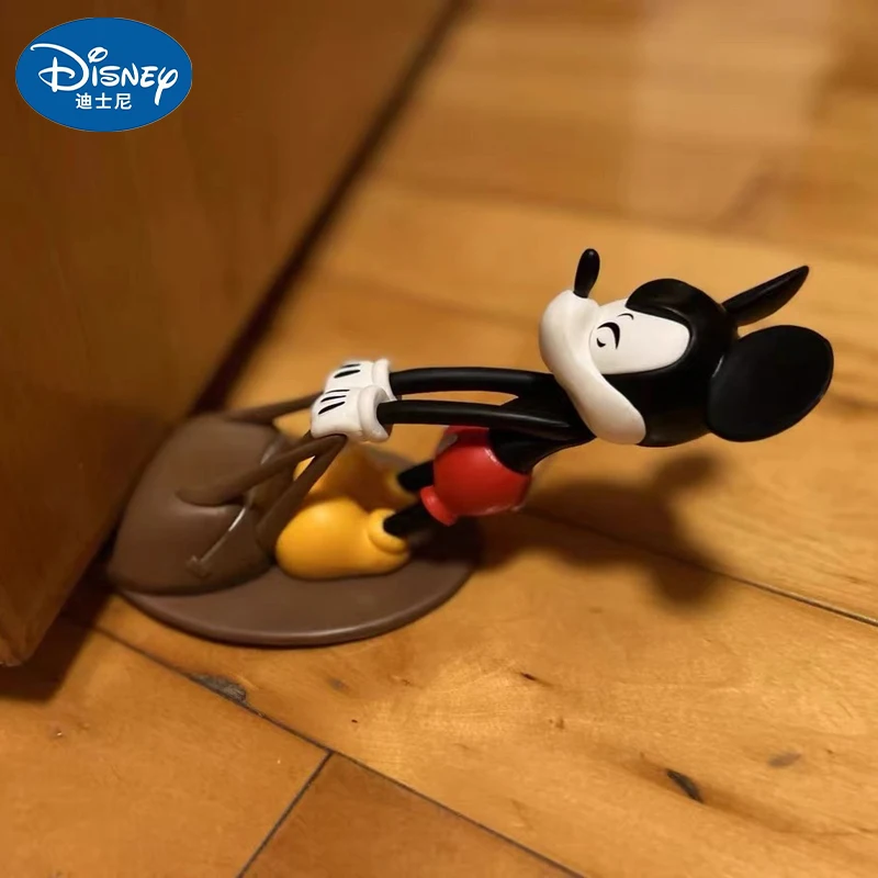 

Disney Anime Kawaii Mickey Mouse Door Stoppers Action Figure Collection Pvc Model Statue Home Office Anti-collision Doorstop