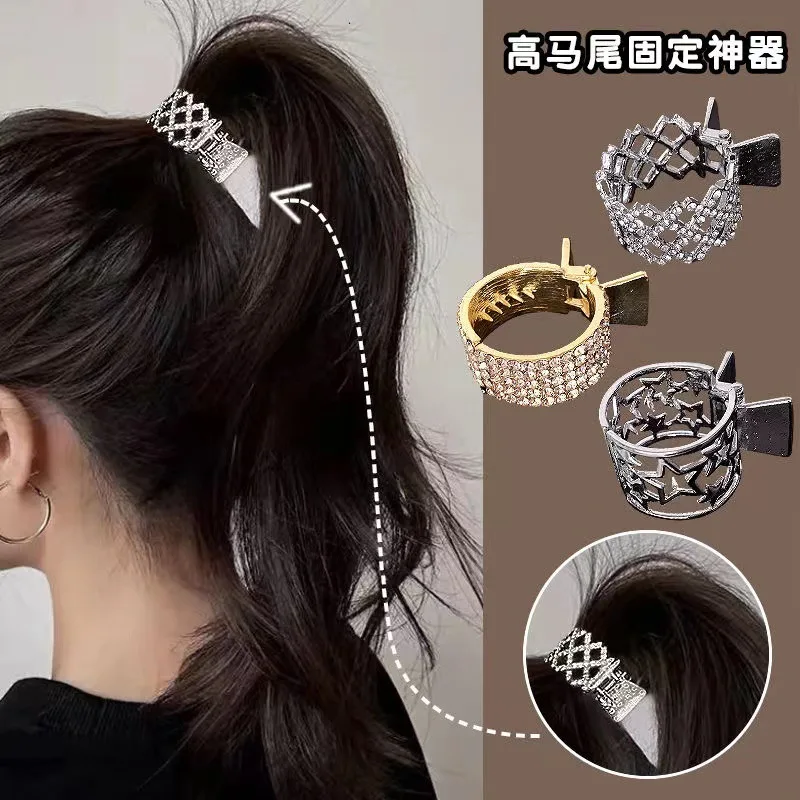 High ponytail catch clip anti-sag fixing artifact ponytail buckle hairpin female shark hairpin