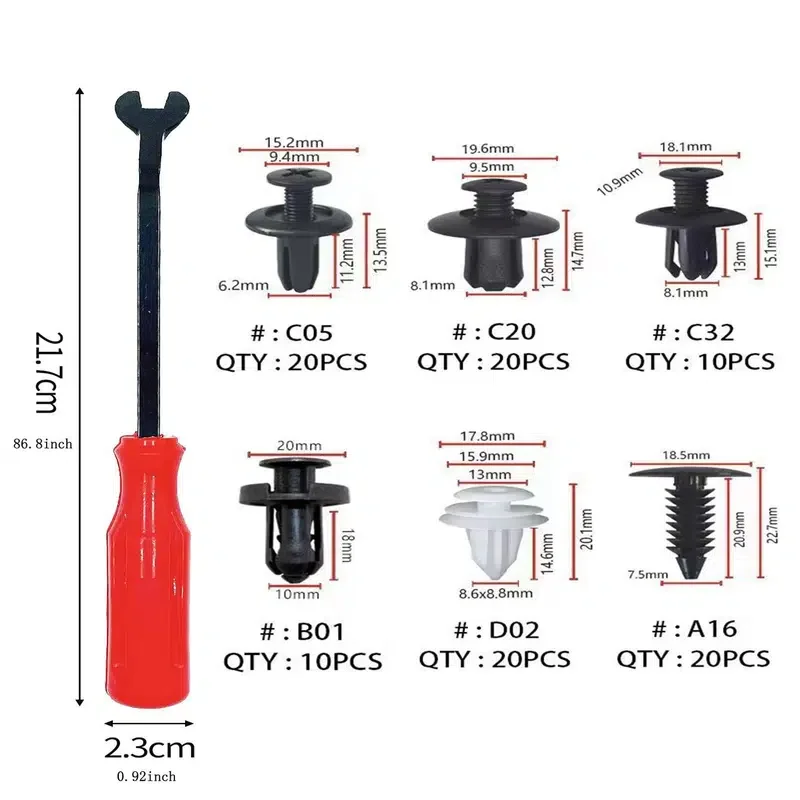 

101pcs Tire Repair Rubber Nail With Screwdriver, Car Tire Repair Screws Motorcycle Vacuum Tire Nails Tire Repair Fast Tools For