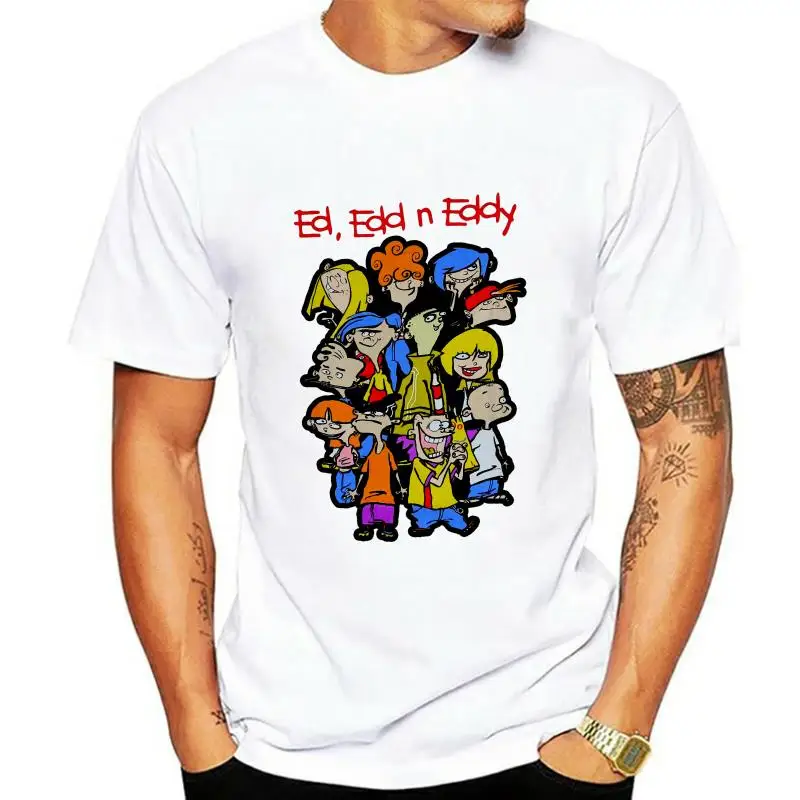 

Ed Edd N Eddy Мужская футболка-Giant Cast Iamge Allover