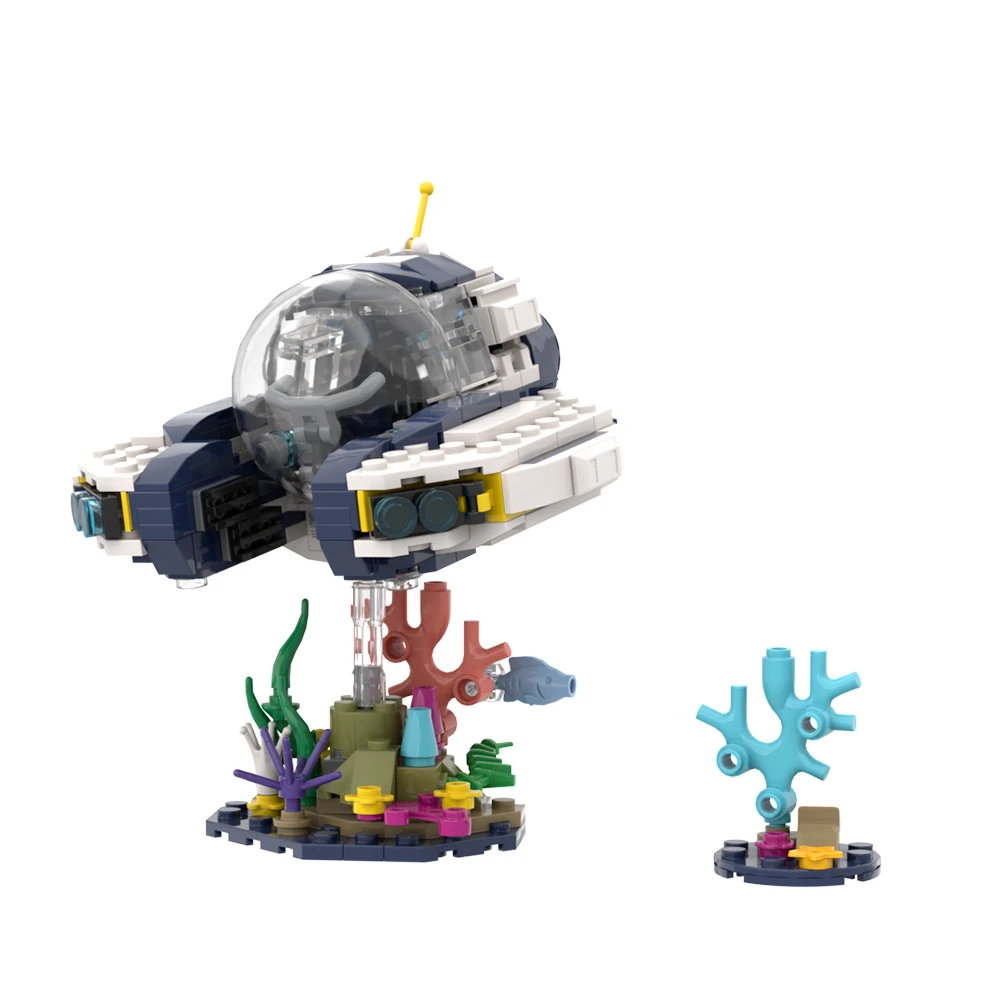 MOC Sea Moth Subnautica игровые строительные блоки мини-сабnautica строительный блок детская