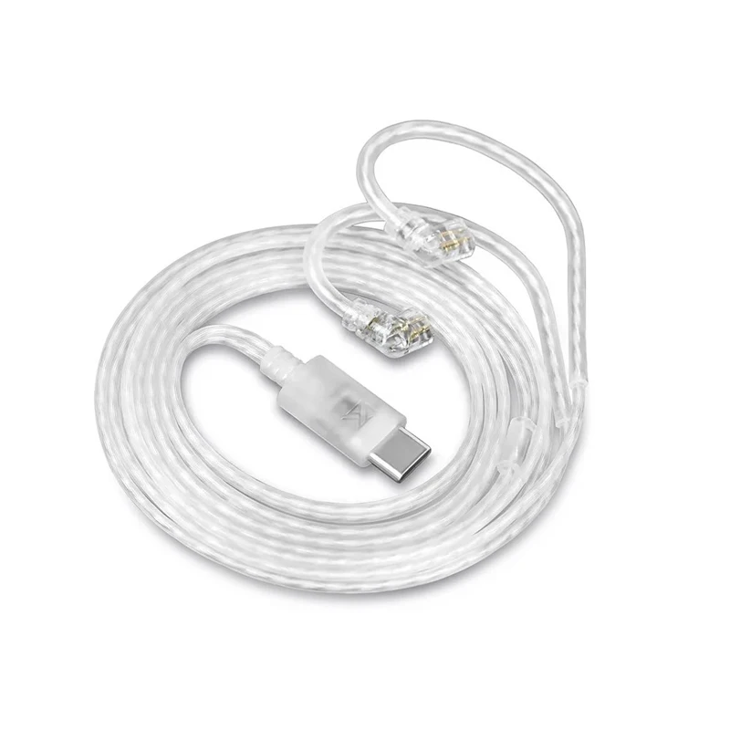 KZ Шнур для наушников 2-контактный кабель Посеребренный Тип C Кабель обновления