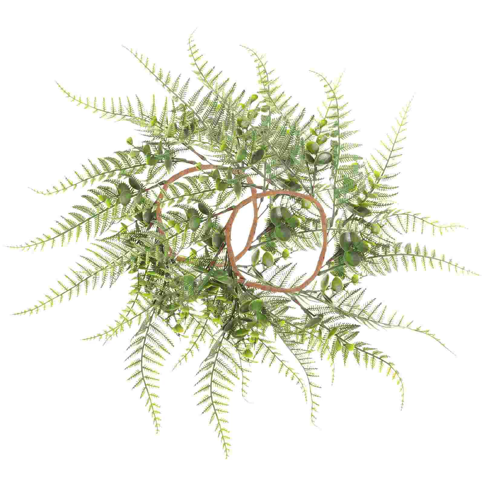 

2 pcs Wedding Wreath Spring Wreath Fake Ferns Wreath Greenery Wreath