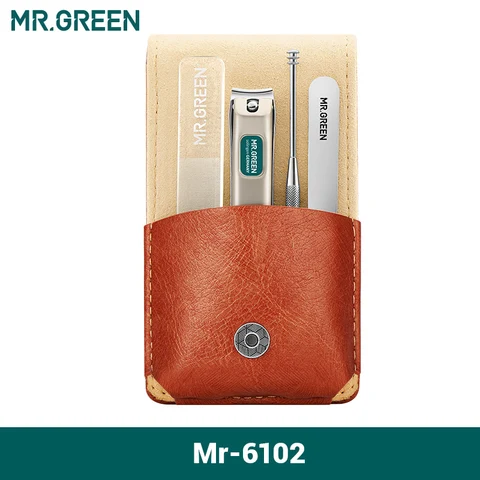 Набор для маникюра MR.GREEN из нержавеющей стали, 10 предметов — фото товара