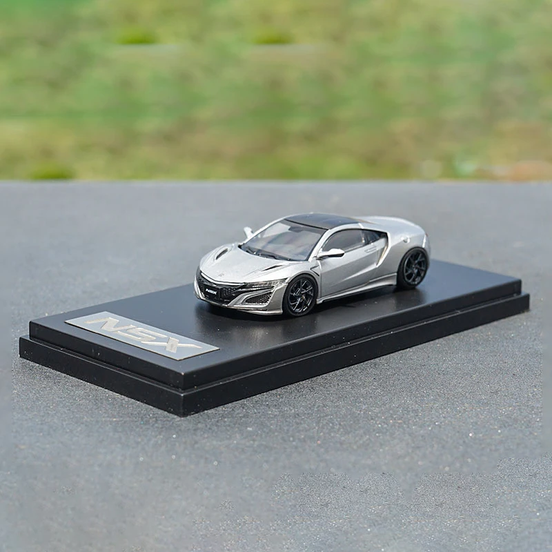 

Модель спортивного автомобиля Honda NSX с ЖК-дисплеем в масштабе 1:64, модель автомобиля из сплава, литой металлический игрушечный подарок, сувенир, коллекционный