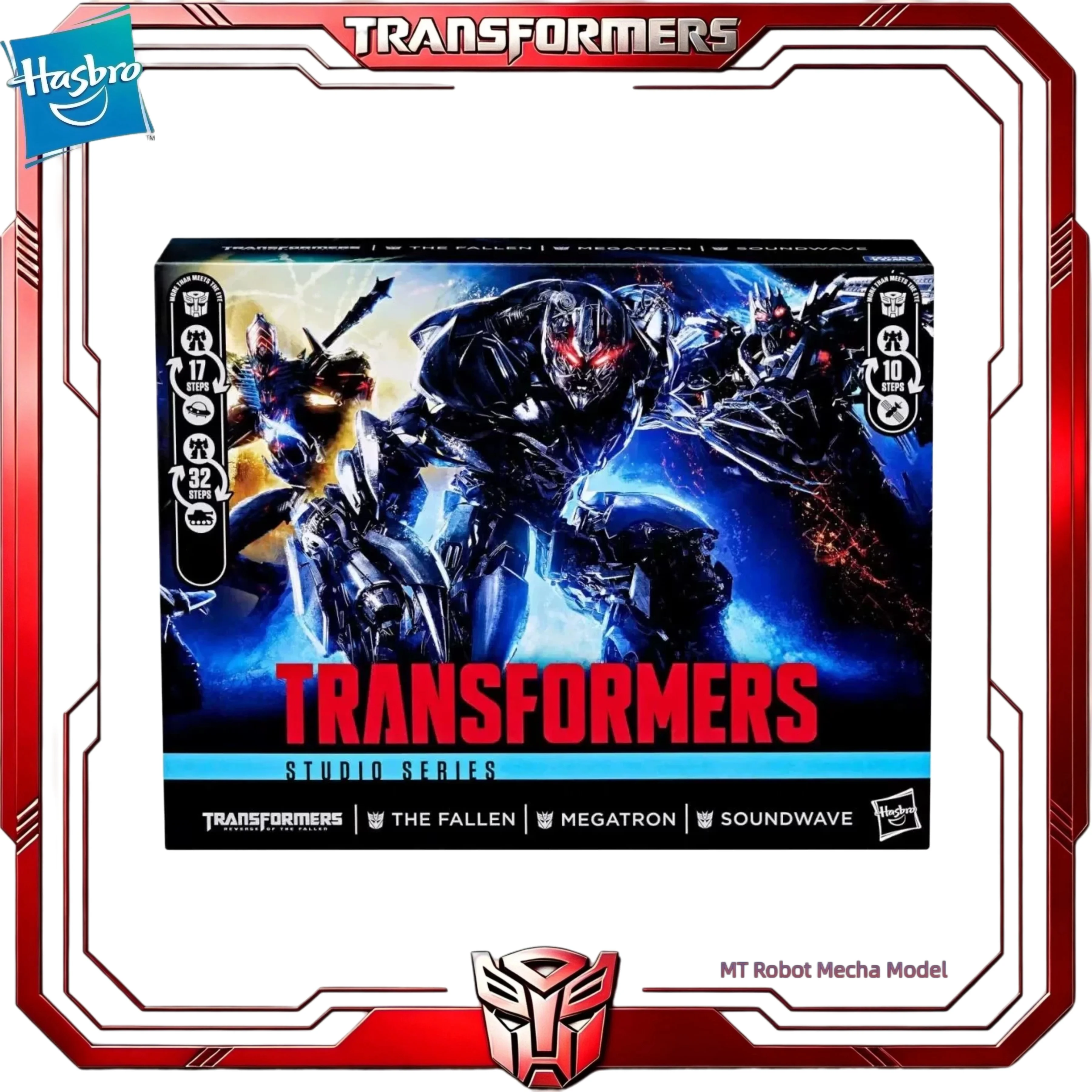 Фото В наличии официальный набор фигурок Hasbro Transformers Studio Series ROTF The Fallen Megatron Soundwave (3 шт.) в подарок. №5
