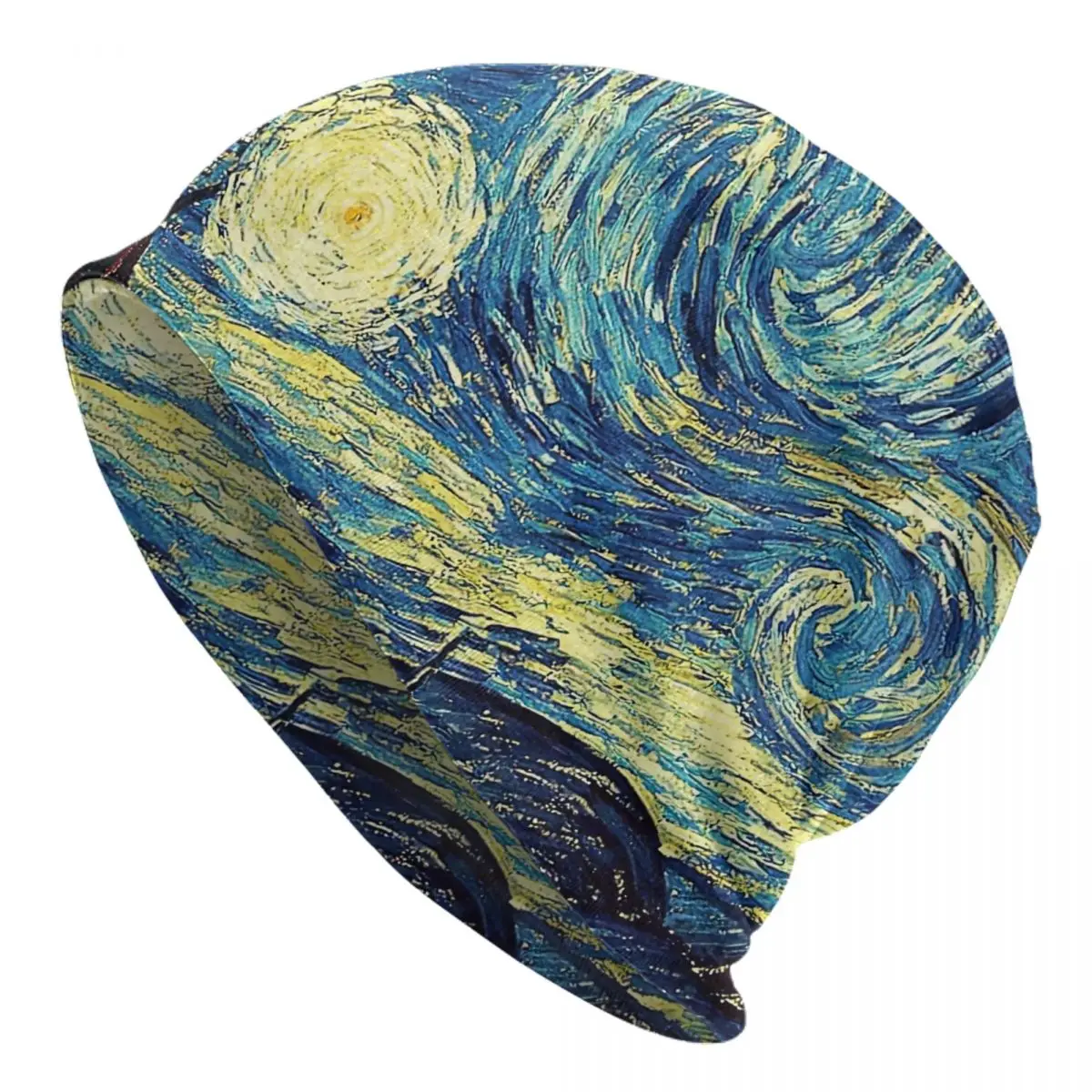 Vincent Van Gogh - Starry Night Adult Men's Women's Knit Hat Keep warm winter Funny knitted hat