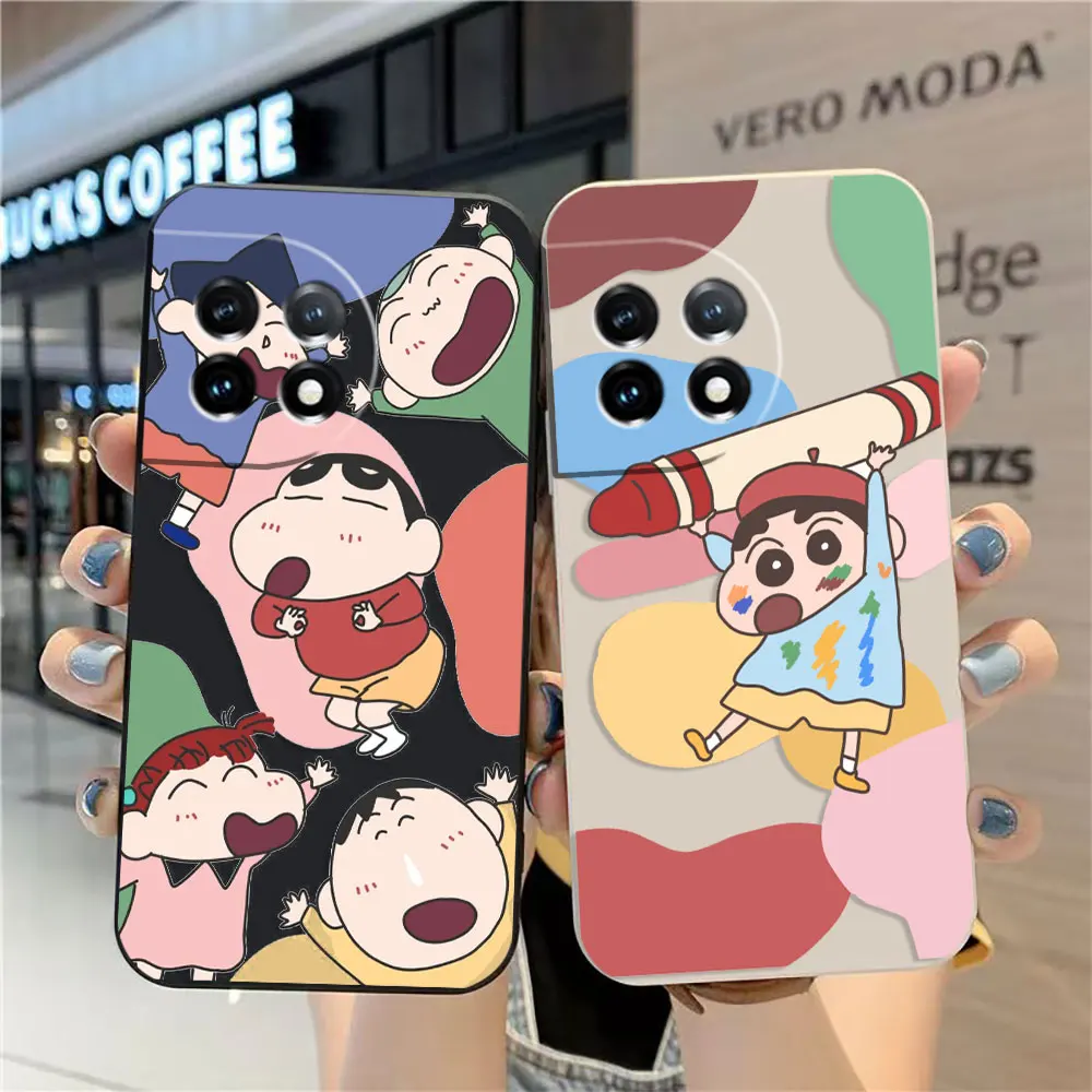 

Case For Oneplus 11 10 9 9R 9RT 8 8T 7 7T ACE 2V NORD CE 2 Lite Pro Case Funda Cqoue Shell Capa Anime Funny C-Crayon S-Shin-chan