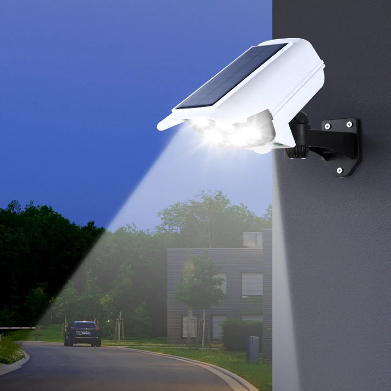 Мощный уличный светодиодный фонарь на солнечной батарее водонепроницаемый