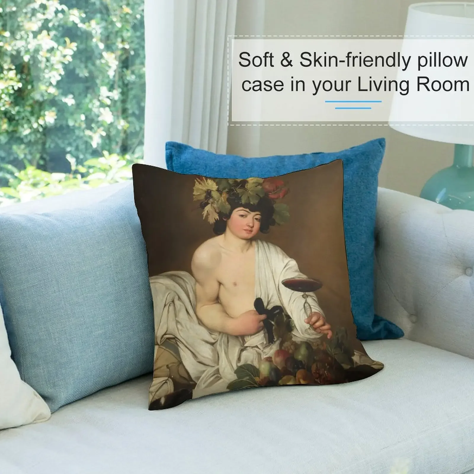 Caravaggio - декоративная подушка Bacchus чехлы для диванных подушек декоративные