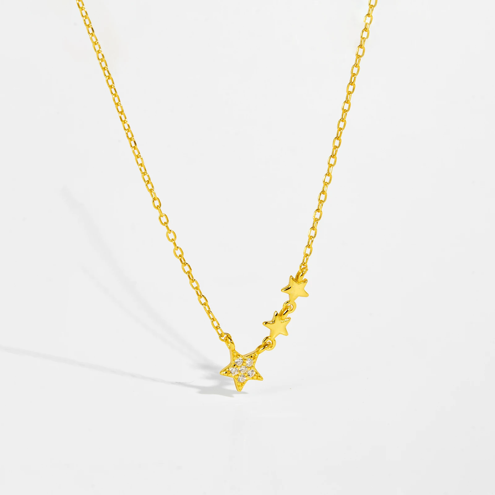 LOZOYA Небесное очаровательное ожерелье из стерлингового серебра 925 пробы для пар с