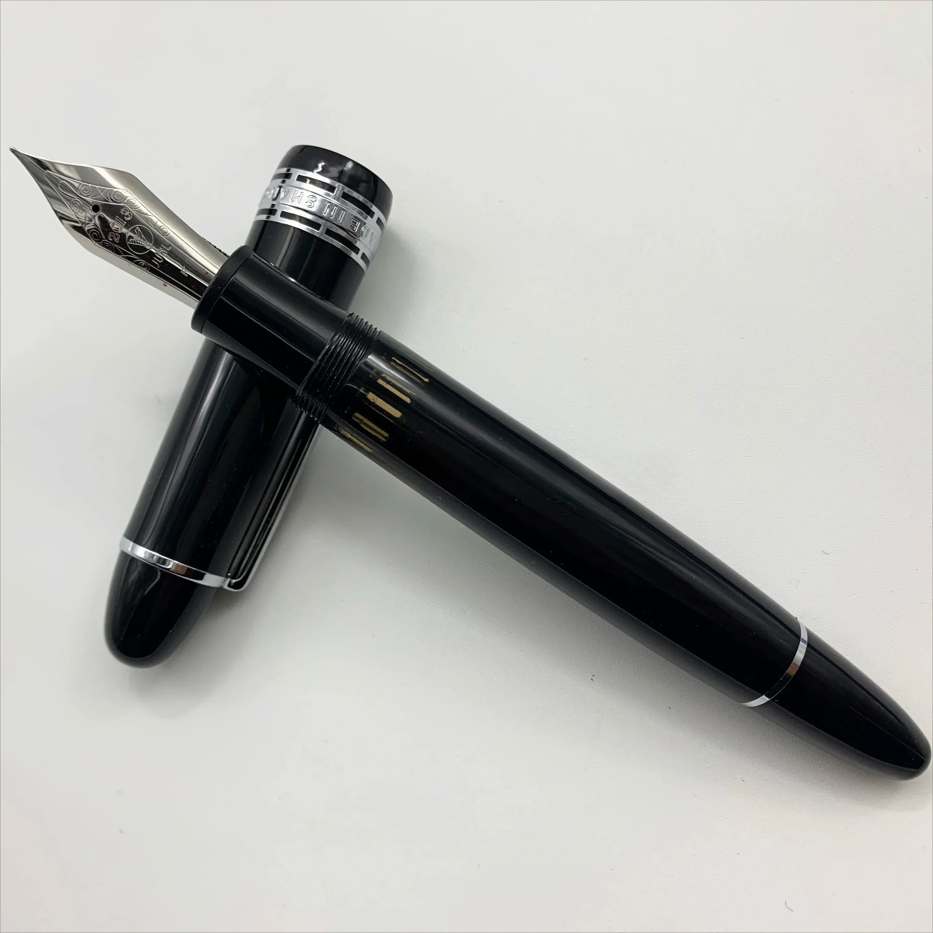 Новый ключ для добавления в корзину! Перьевая ручка WingSung Large 930 с поршневым механизмом, перо N0.9 Iraurita, золотойсеребряный клипс, для бизнеса, учебы, в подарок (art.: 3920dbbfed0ea) - 3920dbbfed0ea