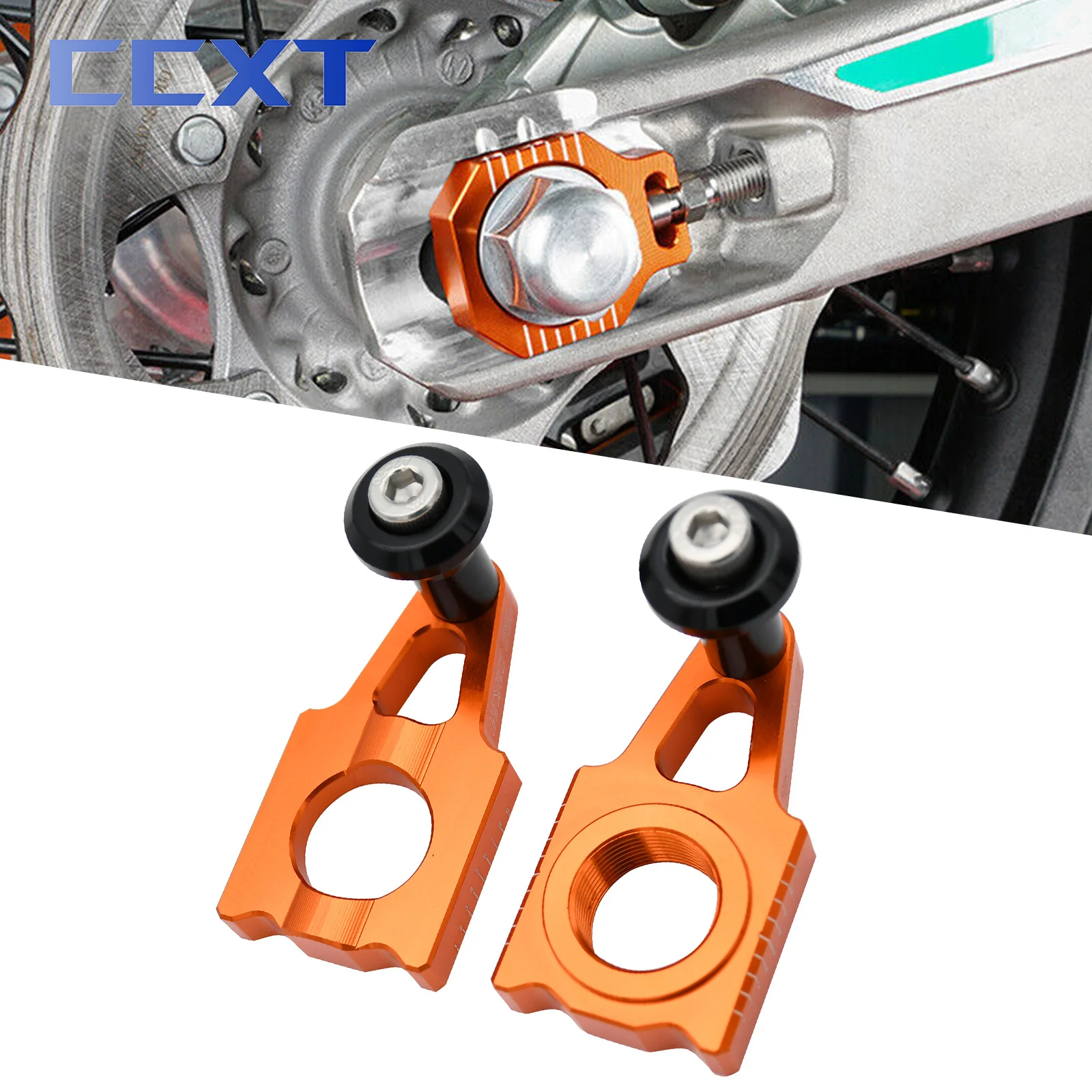 

CNC Motorcycle 25mm Rear Chain Adjuster Axle Block For Husqvarna TC125 TC250 TX300 FC250 FC350 FC450 FX350 FX450 FS450 Motocross