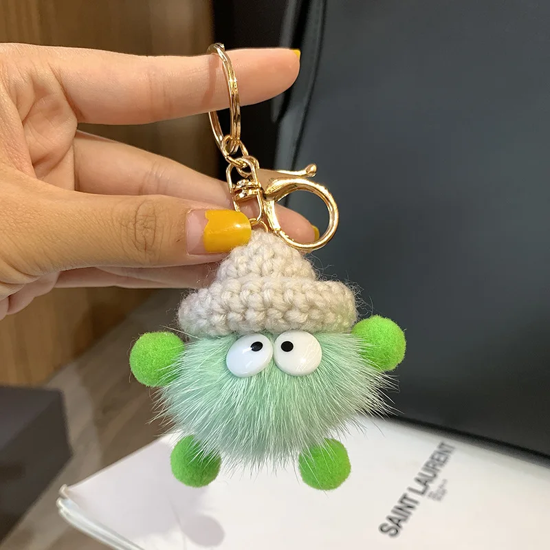 

Kawaii Studio Ghibli Black Charcoal Ball Wizard Plush Doll Spirited Away No Face Man Briquettes Elf Keychain Toy Bag Pendant