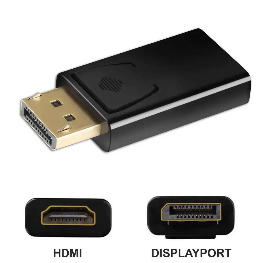 

Адаптер DisplayPort-HDMI-совместимый, DP «штырь-гнездо», HDMI-совместимый кабель для видео и аудио, HD 4K 1080P для ПК, ТВ, ноутбука