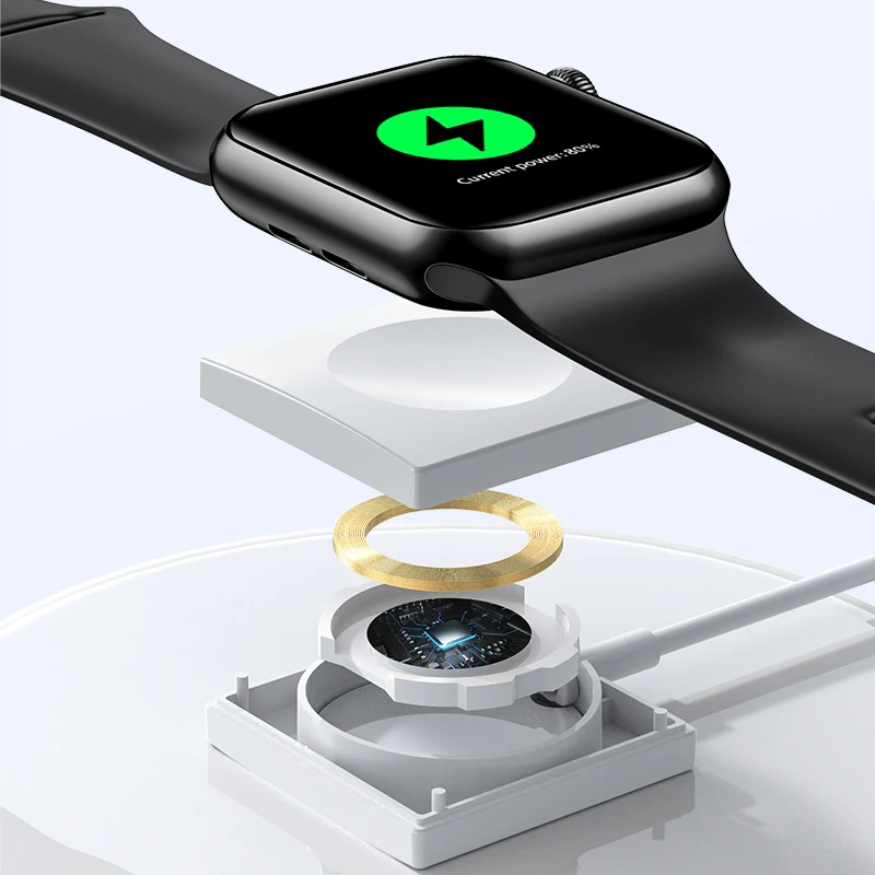 Магнитное Беспроводное зарядное устройство для Apple Watch 6 портативная